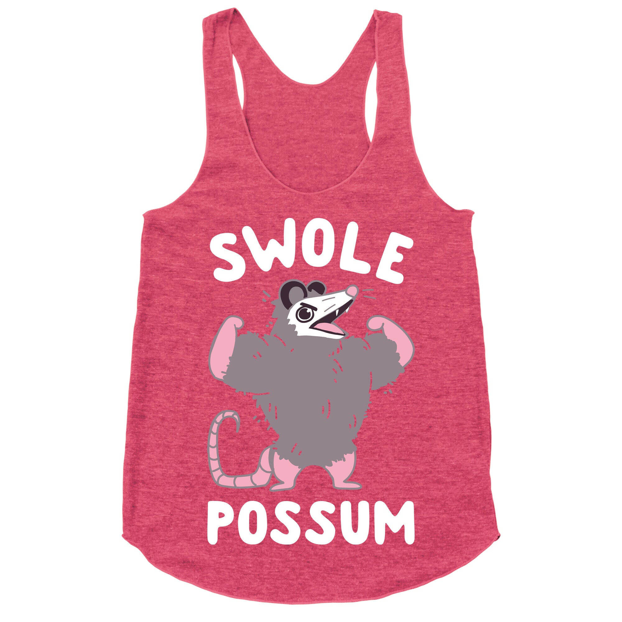 Swole Possum Racerback Tank